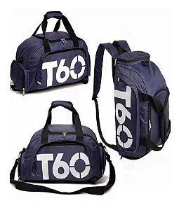 Bolsa Mala T60 Academia Esportes Porta Tenis de Treino Azul
