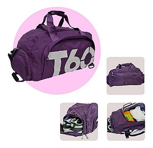 Mala De Viagem Esportiva Estilosa T60 na Cor Roxa