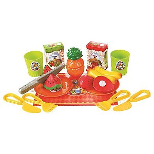 Brinquedo Infantil Kit Salada de Frutas Crec Crec Big Star