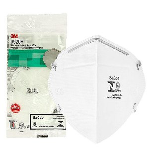 Máscara Descartável 3M Dobrável PFF2(S) Branca c Clip Nasal