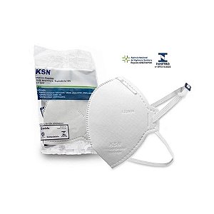 Kit 10 Máscaras Marca KSN Branca Descartável -(KSN)-