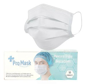 Máscara Cirúrgica Tripla Com Antiviral (48 Horas de Duração)