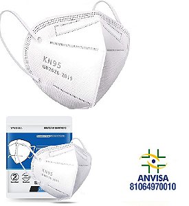 Máscara Respiratória KN95 PFF2 WWDoll Cinco Camadas Branca