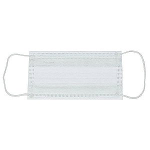 Máscara Descartável Descarpack Branca com Clipe Nasal