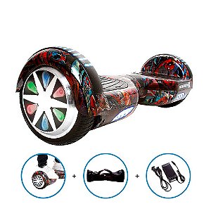 Hoverboard Elétrico 6,5 HQ Homem Aranha HoverboardX + Bolsa