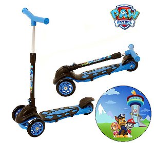 Patinete 3 Rodas Patrulha Canina de Meninos Azul