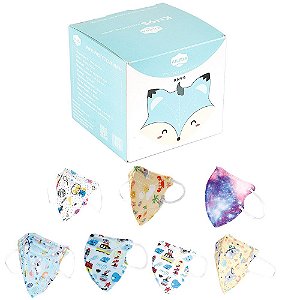 Máscara de Criança Descartável KN95 Aileda Estampas Diversas