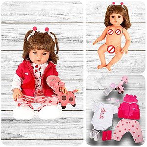 Boneca Reborn Baby Barata Girafinha Menina Magazine Luiza - Cegonha Reborn  Dolls - Boneca Reborn - Magazine Luiza