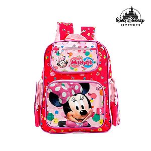 Mochila Escolar Infantil Minnie Mouse Disney De Costas