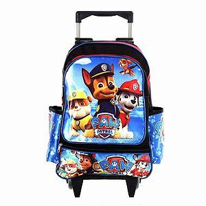 Mochila Infantil Escolar Patrulha Canina Com Rodinhas