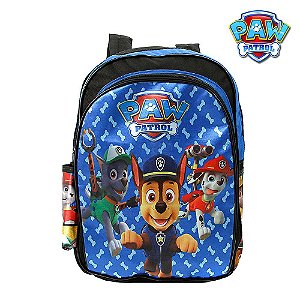 Mochila Infantil Escolar Patrulha Canina De Costas