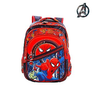 Mochila Escolar Infantil Homem Aranha 3D De Costas