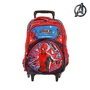 Mochila Infantil Rodinha Homem Aranha Spider Man De Rodinha