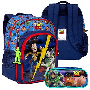 Kit Mochila Masculina Infantil Escolar Toy Story Estojo