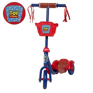 Patinete Infantil 3 Rodas Masculino Toy Story Radical Cesta