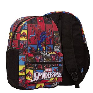Mochila Infantil Masculina Homem Aranha Juvenil de Costas