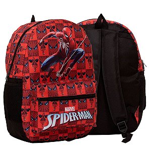 Mochila Infantil Masculina Homem Aranha Costas Passeio Tam G