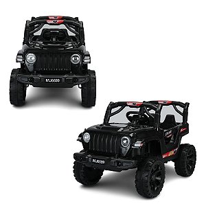 Carro Eletrico Infantil Meninas Controle Luz Som Jeep Rosa