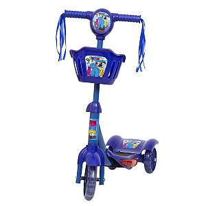 Patinete Infantil 3 Rodas Turma do Problems Cestinha Radical
