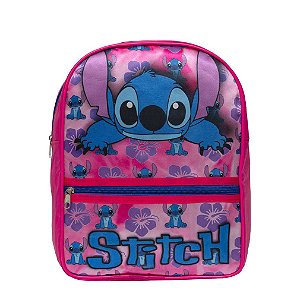 Mochila Infantil Feminina Lilo & Stitch Juvenil Cor Rosa