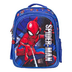 Mochila Infantil Masculina Homem Aranha Costas 3D Toys 2U