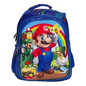 Mochila Infantil Costa Super Mario 3D Passeio Menino Toys 2U