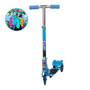 Patinete Infantil 3 Rodas Turma Do Problems Dobravel Toys 2U