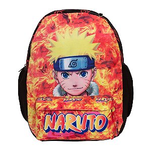 Mochila Infantil Menino Costas Naruto Juvenil Reforçada
