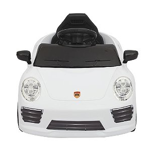 Carrinho Elétrico Infantil Porsche Esportivo 12v Cor Branco