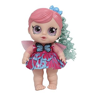 Boneca Rainbow Surprise Cabelo Rosa Acessórios 2710 Cotiplás