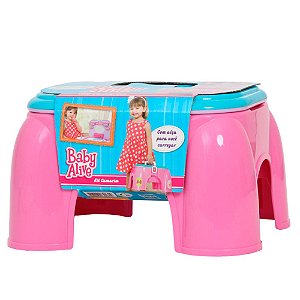 Kit Camarim Infantil Maleta Baby Alive 15 Itens Cotiplás