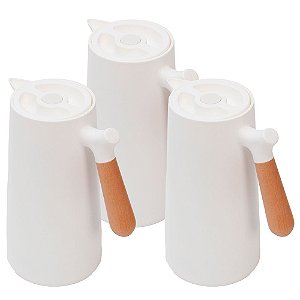 3 Garrafa Térmica Isolada A Vácuo Bebida Gelada E Quente