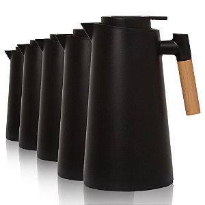 Kit 5 Garrafa Térmica Nórdica Com Medidor De Temperatura
