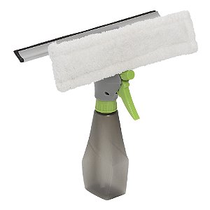 Rodo Limpa Vidro Com Reservatório 3 Em 1 Spray Borrifador