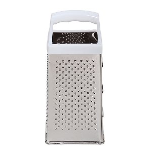 Ralador 4 Faces Inox Cabo Plástico 3047 Quality House Branco