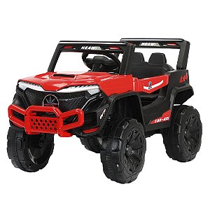 Jipe Elétrico Infantil Duna 12v Cor Vermelho 788 Bang Toys