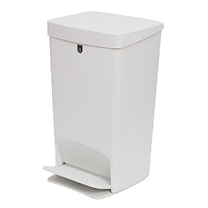 Lixeira Smart Com Pedal Tampa Resistente 25l Crippa Branca