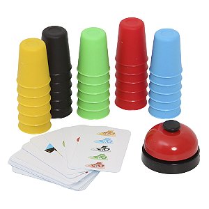 Jogo Tabuleiro Speed Cups Colorido Educativo Infantil
