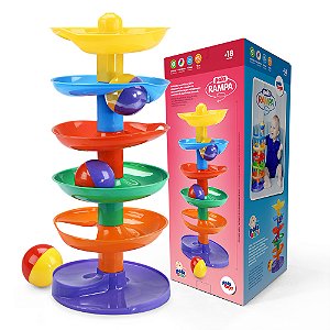 Torre Giratória 5 Engrenagens Empilhavel Sensorial  Bebê