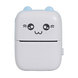 Mini Impressora Portátil Térmica Multifuncional Cor Azul