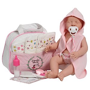 Bebê Reborn Realista Enxoval Pode Dar Banho Fofinha + Itens