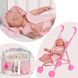 Boneca Reborn 100% Vinil Siliconado Recém Nascida Princesa