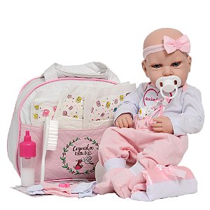 Bebê Reborn Realista Menina Larinha Conjunto Sonho De Amor
