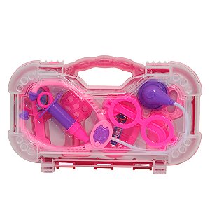 Maleta Infantil Mini Doutora 7 Acessórios Rosa 1265 Pakitoys
