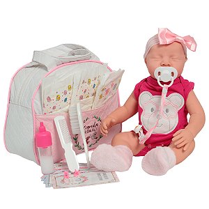 Boneca Reborn Princesa Valentina Macacão Lindo 100% Vinil