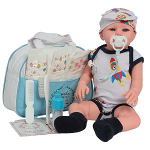 Boneco Reborn Abigail Realista Enxoval Aviãozinho Completo