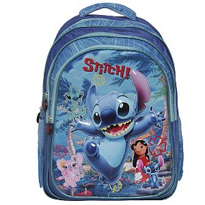 Mochila Infantil Costas Lilo & Stitch Tam G Reforçada