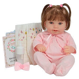 Boneca Reborn Realista Larinha 43cm Com 14 Acessórios