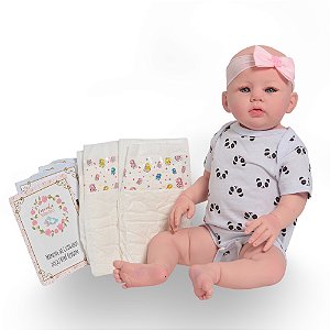 Bebe Reborn Boneca Realista Linda Corpo De Silicone 48cm
