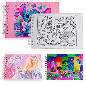 Livro De Colorir Adulto Stitch Barbie Desenhos Variados
